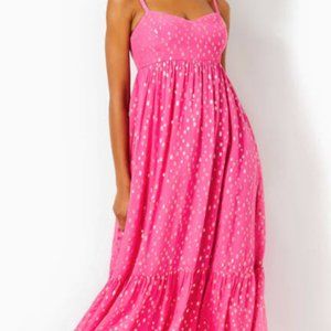 Lilly Pulitzer NWT Heidi Maxi Aura Pink Size 10